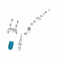 OEM 2003 Chrysler Sebring Front Suspension-Coil Spring Diagram - 4879265AA