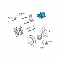 OEM 2010 Dodge Journey CALIPER-Disc Brake Diagram - 68029889AD