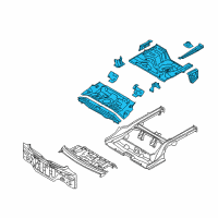 OEM 2011 Kia Forte Koup Panel Complete-Rear Floor Diagram - 655101M210