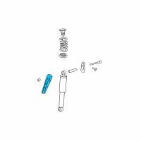 OEM 2007 GMC Acadia Shock Front Bracket Diagram - 15232947