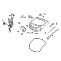 OEM 2013 Honda Odyssey Bolt, Tailgate Lock Diagram - 90107-SEY-003