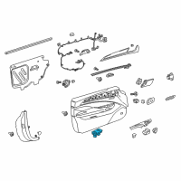 OEM 2012 Chevrolet Volt Fuel Door Switch Diagram - 22807643