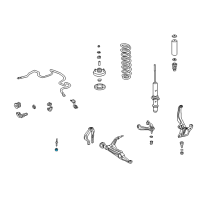 OEM Honda Civic del Sol Rubber, Stabilizer End Diagram - 51312-SR3-000