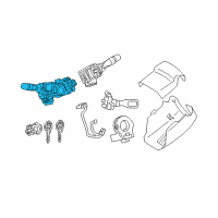 OEM 2011 Toyota Camry Headlamp Switch Diagram - 84140-06401