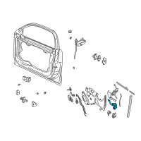 OEM 1992 Cadillac Eldorado Front Door Mini Wedge Latch Kit-Rh Diagram - 12537470