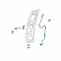 OEM 2007 Ford F-150 Latch Assembly Diagram - 8L3Z-15264A00-B