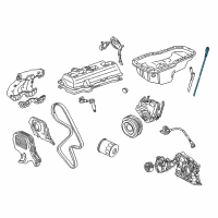 OEM Toyota Dipstick Diagram - 15301-74110