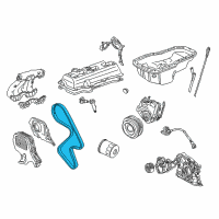 OEM 1999 Toyota RAV4 Timing Belt Diagram - 13568-09041