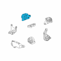 OEM Saturn Vue Upper Transmission Mount Diagram - 25845582