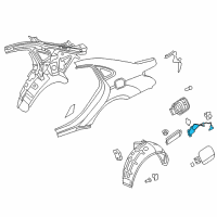 OEM 2015 Hyundai Equus Opener Assembly-Fuel Filler Door Diagram - 81590-3N000