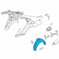 OEM Hyundai Equus Guard-Rear Wheel, LH Diagram - 86821-3N500