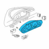 OEM 1998 BMW Z3 Instrument Cluster Diagram - 62-11-2-496-305