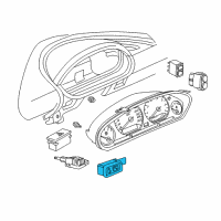 OEM 1999 BMW 318ti Mirror Switch With Change-Over Switch Diagram - 61-31-1-378-847