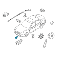OEM BMW 128i Accelerating Sensor Diagram - 65-77-6-988-143