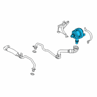 OEM 2021 BMW X7 Electric Coolant Water Pump Diagram - 11-51-8-651-287