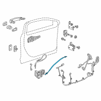 OEM Buick LaCrosse Lock Cable Diagram - 90803819