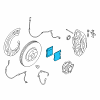 OEM 2020 BMW 750i xDrive Front Disc Brake Pad Set Diagram - 34-11-6-888-460