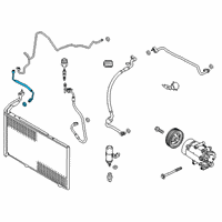 OEM Ford Fiesta AC Hose Diagram - C1BZ-19835-D