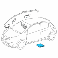 OEM Toyota Prius C Front Seat Air Bag Diagram - 73905-52020