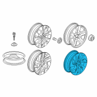 OEM 2016 Honda CR-V Wheel, Disk Al 18X Diagram - 42700-T1W-A91