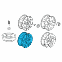 OEM Honda CR-V Wheel, Disk Al 17X Diagram - 42700-T1W-A85