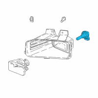 OEM 2022 Ford F-350 Super Duty Fog Lamp Bulb Diagram - FL3Z-13466-A