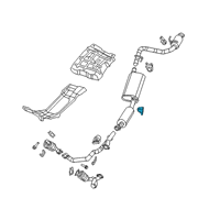 OEM 2022 Jeep Gladiator Exhaust Support Diagram - 68348753AB