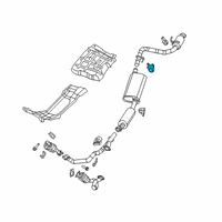 OEM Jeep Gladiator Exhaust Support Diagram - 68348755AB