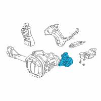 OEM 2003 Dodge Ram 3500 Bracket-Engine Mount Diagram - 52021167AA