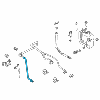 OEM 2002 BMW 540i Reservoir Hose Diagram - 61-66-8-361-041