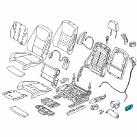 OEM 2015 BMW 328i Switch, Seat Adjustment, Memory, Driver Diagram - 61-31-9-382-451
