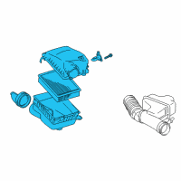 OEM 2018 Toyota Tacoma Air Cleaner Assembly Diagram - 17700-0P230