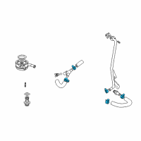 OEM Vent Tube Clamp Diagram - 90080-46349