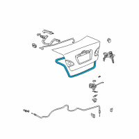 OEM 2008 Toyota Corolla Weatherstrip Diagram - 64461-12560