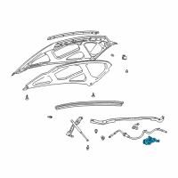 OEM 2002 Ford Excursion Latch Diagram - 4C3Z-16700-AA