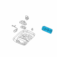 OEM GMC Yukon XL 1500 Auxiliary Heater & Air Conditioner Control Assembly (At Roof Console) Diagram - 15112020