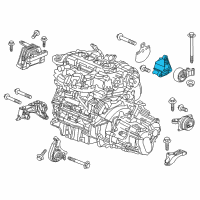 OEM Buick Regal Rear Mount Bracket Diagram - 13228288