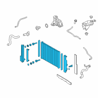 OEM 2010 Scion xB Radiator Assembly Diagram - 16400-28661