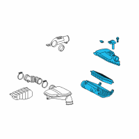 OEM 2010 Toyota 4Runner Air Cleaner Assembly Diagram - 17700-75540