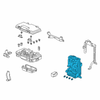 OEM 2002 Acura RSX Box Assembly, Fuse Diagram - 38200-S6M-A01