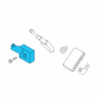 OEM 2018 Nissan Titan XD Antenna-Tire Pressure Diagram - 40740-EZ50A