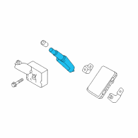 OEM 2019 Nissan Titan XD Tire Pressure Monitoring Sensor Unit Diagram - 40700-EZ00A