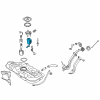 OEM 2013 Hyundai Accent Fuel Pump Filter Diagram - 31112-3X000