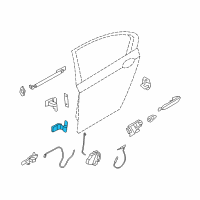 OEM 2010 BMW 760Li Hinge, Rear Door, Lower, Left Diagram - 41-00-7-203-989