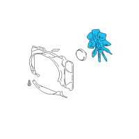 OEM 2003 Ford F-150 Fan Blade Diagram - F85Z-8600-AA