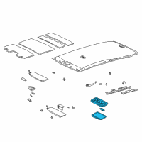 OEM 2002 Toyota Highlander Dome Lamp Diagram - 81240-51010-A0