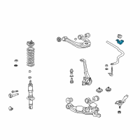 OEM 2000 Toyota Tundra Bracket, Front STABILIZER RH Diagram - 48824-34020