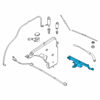 OEM 2019 BMW 440i xDrive Gran Coupe Windshield Wiper Motor Front Diagram - 61-61-7-260-488