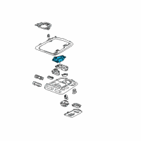 OEM Cadillac ATS Reading Lamp Assembly Diagram - 23191127