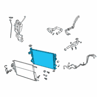 OEM Ram Engine Cooling Radiator Diagram - 68341188AA